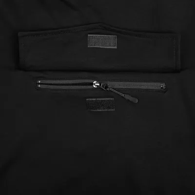 Худи унисекс с карманом на груди Chest Pocket, черное — фото 5