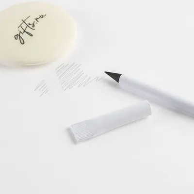 Вечный карандаш Carton Inkless, белый — фото 7