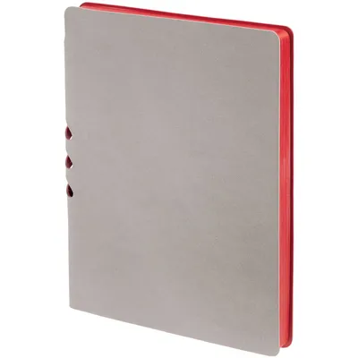 Ежедневник Flexpen, недатированный, серебристо-красный — фото 2
