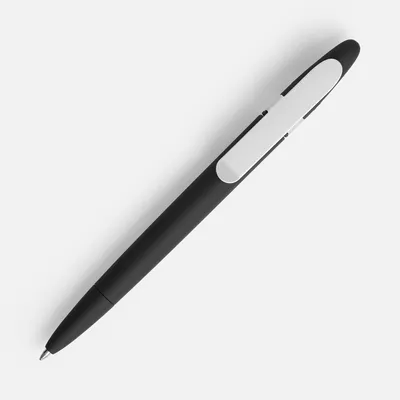 Ручка шариковая Prodir DS5 TSR Metal Clip, черная — фото 2