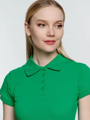 Рубашка поло женская Virma Premium Lady, зеленая — фото 9