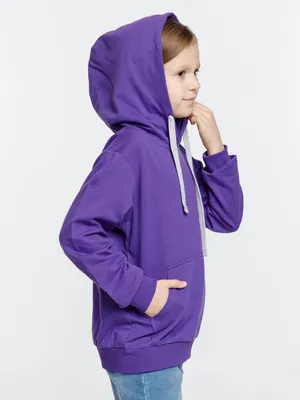 Толстовка с капюшоном детская Kirenga Kids, фиолетовая — фото 8
