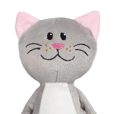 Мягкая игрушка Beastie Toys, котик с белым шарфом — фото 3