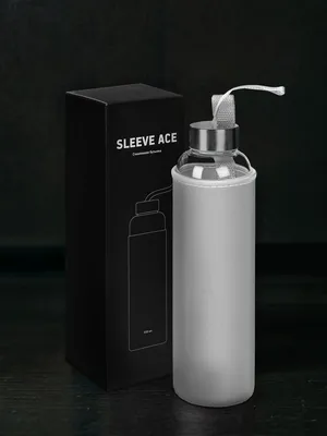 Бутылка для воды Sleeve Ace, серая — фото 8