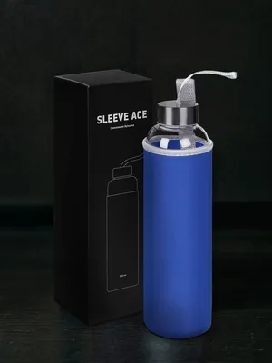 Бутылка для воды Sleeve Ace, синяя — фото 8