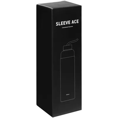 Бутылка для воды Sleeve Ace, черная — фото 10