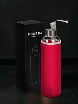 Бутылка для воды Sleeve Ace, красная — фото 8