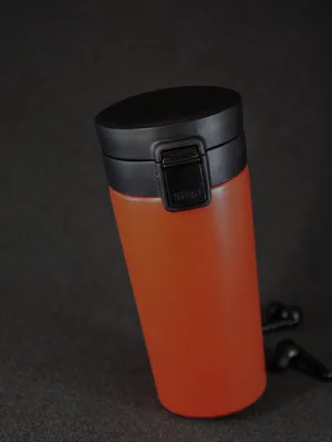 Термостакан с ситечком No Leak Infuser, оранжевый — фото 8