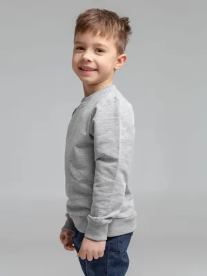 Свитшот детский Toima Kids 2.0, серый меланж — фото 6
