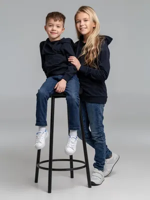 Худи детское Kirenga Kids 2.0, темно-синее — фото 11