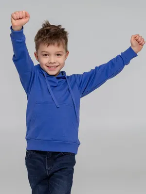 Худи детское Kirenga Kids 2.0, ярко-синее — фото 5