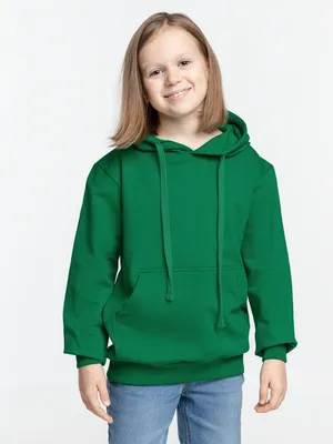 Худи детское Kirenga Kids 2.0, зеленое — фото 3