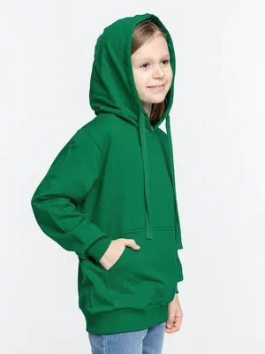 Худи детское Kirenga Kids 2.0, зеленое — фото 4