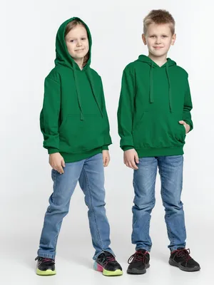 Худи детское Kirenga Kids 2.0, зеленое — фото 9