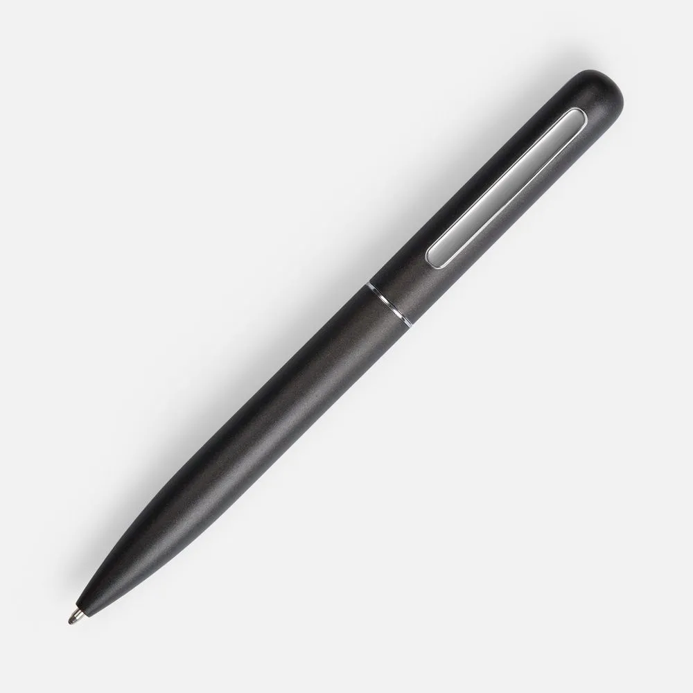 Ручка шариковая Scribo, матовая серая