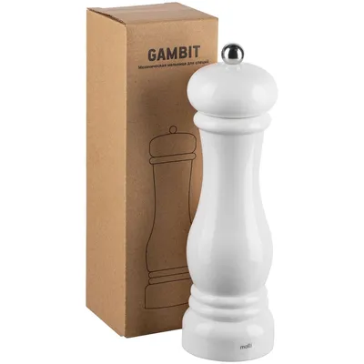 Механическая мельница для специй Gambit, белая — фото 6
