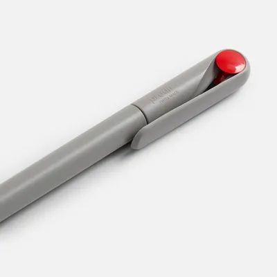 Ручка шариковая Prodir DS1 TMM Dot, серая с красным — фото 5