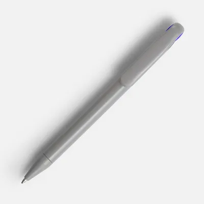 Ручка шариковая Prodir DS1 TMM Dot, серая с синим — фото 2