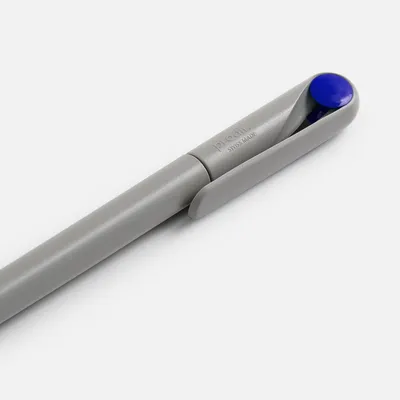 Ручка шариковая Prodir DS1 TMM Dot, серая с синим — фото 5