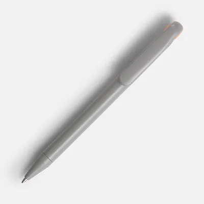Ручка шариковая Prodir DS1 TMM Dot, серая с оранжевым — фото 2