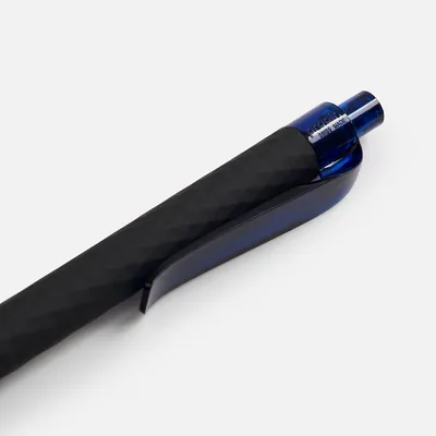 Ручка шариковая Prodir QS01 PRT-T Soft Touch, черная с синим — фото 5