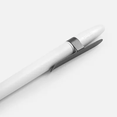 Ручка шариковая Prodir DS5 TSM Metal Clip, белая с серым — фото 5