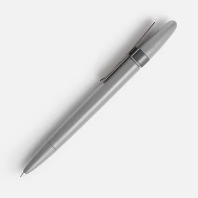 Ручка шариковая Prodir DS5 TSM Metal Clip, серая — фото 2