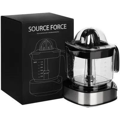 Электрическая соковыжималка для цитрусовых Source Force, серебристо-черная — фото 5