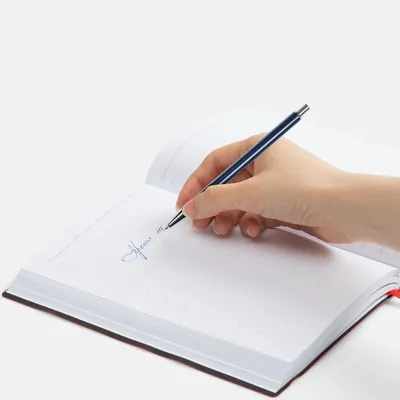 Ручка шариковая Slim Beam, синяя — фото 3