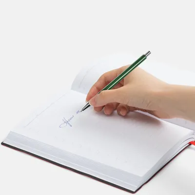 Ручка шариковая Slim Beam, зеленая — фото 3