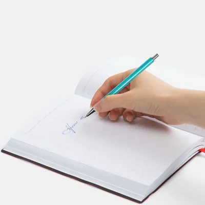 Ручка шариковая Slim Beam, бирюзовая — фото 3