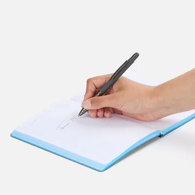 Ручка шариковая Digit Soft Touch со стилусом, серая — фото 4