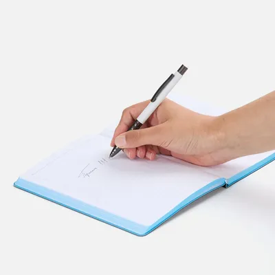 Ручка шариковая Digit Soft Touch со стилусом, белая — фото 4