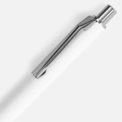 Ручка шариковая Lobby Soft Touch Chrome, белая — фото 3