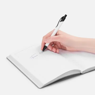 Ручка шариковая Undertone Black Soft Touch, белая — фото 4