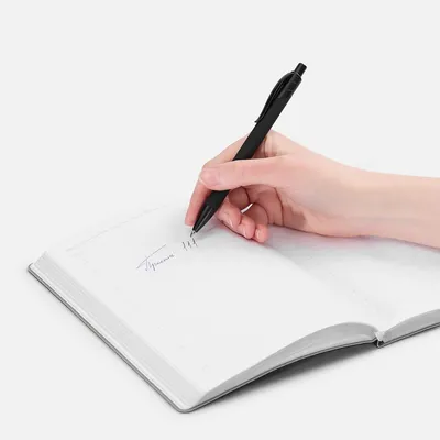 Ручка шариковая Undertone Black Soft Touch, черная — фото 4