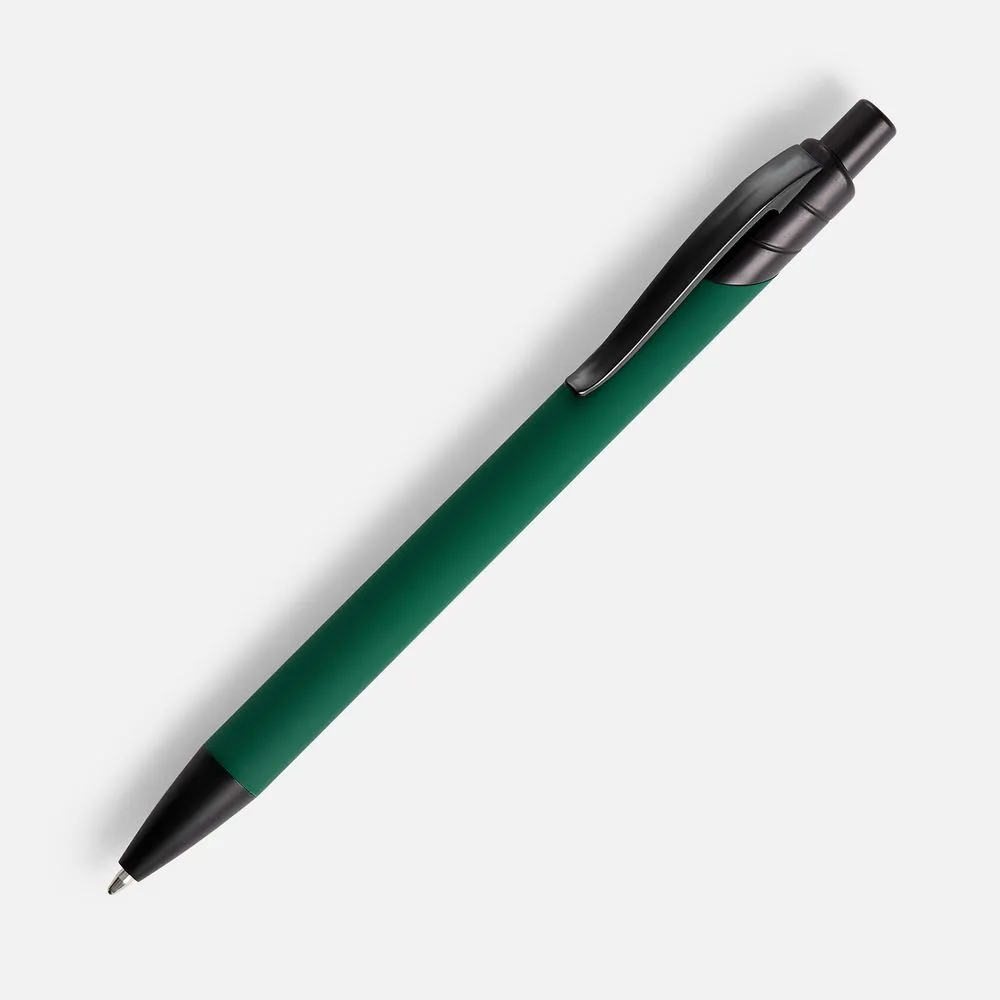 Ручка шариковая Undertone Black Soft Touch, зеленая