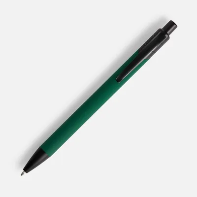 Ручка шариковая Undertone Black Soft Touch, зеленая — фото 2