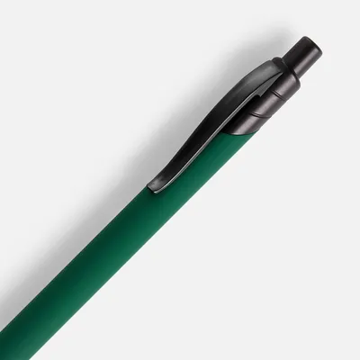 Ручка шариковая Undertone Black Soft Touch, зеленая — фото 3