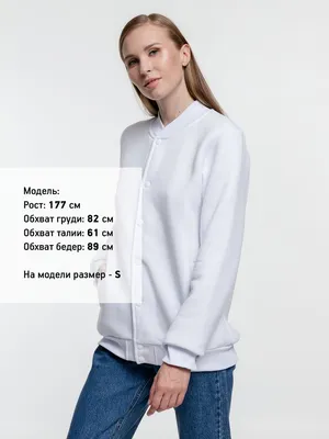 Бомбер Graduate, белый — фото 8