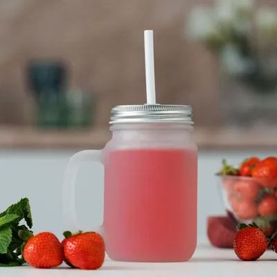 Банка для коктейлей Shake It Baby под сублимацию, матовая — фото 1
