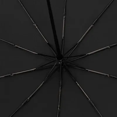 Зонт складной Cloudburst в подарочной упаковке, черный — фото 3