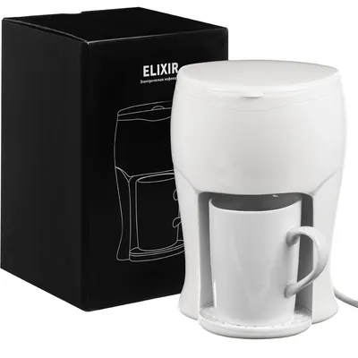 Электрическая кофеварка Elixir, белая — фото 10