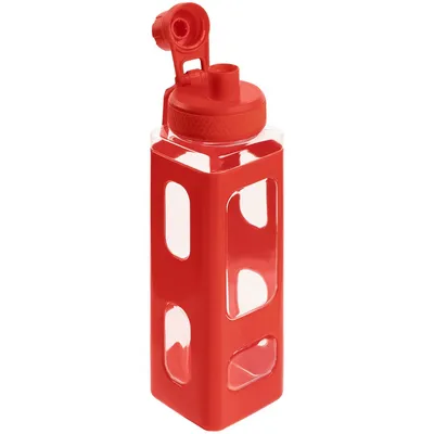 Бутылка для воды Square Fair, красная — фото 4