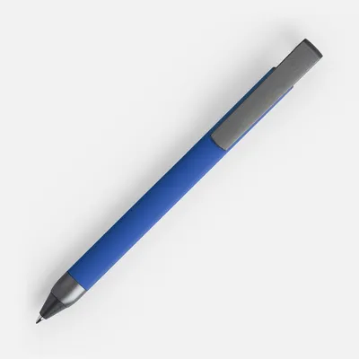 Ручка шариковая Standic с подставкой для телефона, синяя — фото 2
