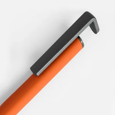 Ручка шариковая Standic с подставкой для телефона, оранжевая — фото 3