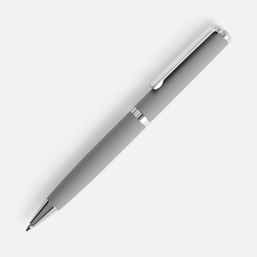 Ручка шариковая Inkish Chrome в футляре, серая