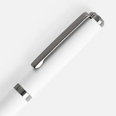 Ручка шариковая Inkish Gunmetal в футляре, белая — фото 3