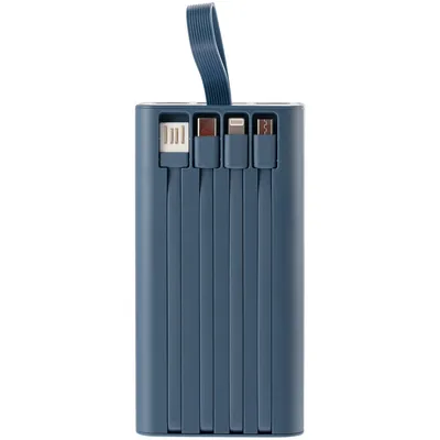 Аккумулятор Trellis Flat 10000 мАч, синий — фото 4