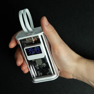 Аккумулятор с быстрой зарядкой Trellis Geek 10000 мАч, темно-серый — фото 11
